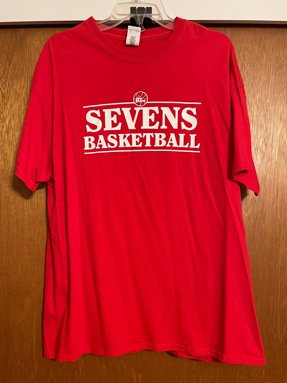 Gildan Red "Sevens Basketball" Graphic Tee